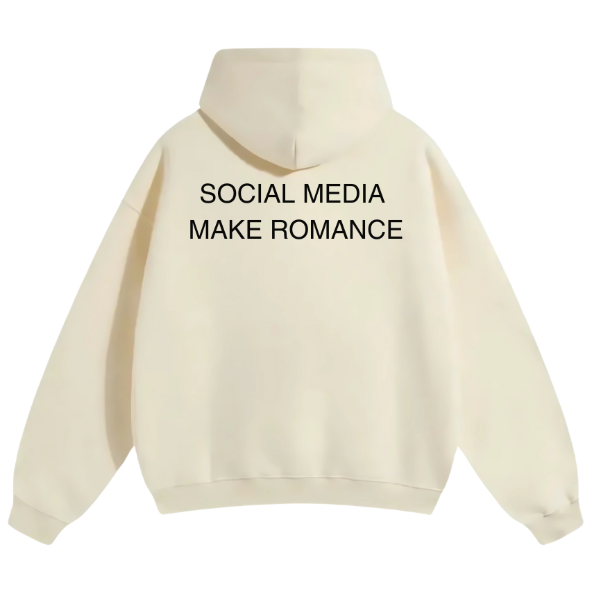 SOCIAL MEDIA MAKE ROMANCE OVERSIZED HOODIE