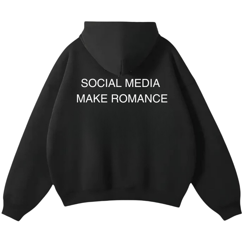 SOCIAL MEDIA MAKE ROMANCE OVERSIZED HOODIE